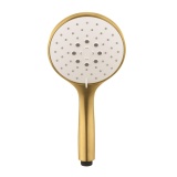 Product Cut out image of the Crosswater MPRO Brushed Brass Handset Shower in portrait